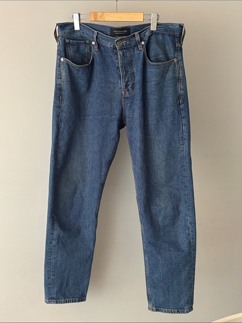 Scotch & Soda Dean W32 L32 Straight Slim Tapered Hemp Denim Jeans
